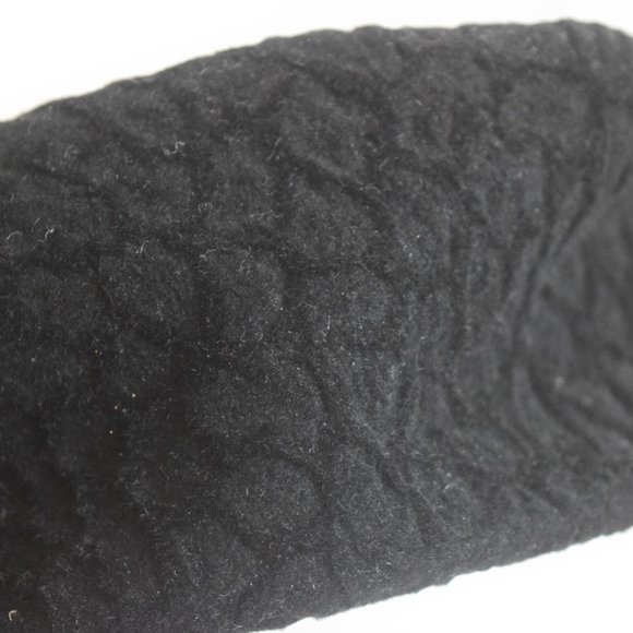 1950s 1960s "L.T." Black Felt Pillbox Hat - Picture 4 of 8